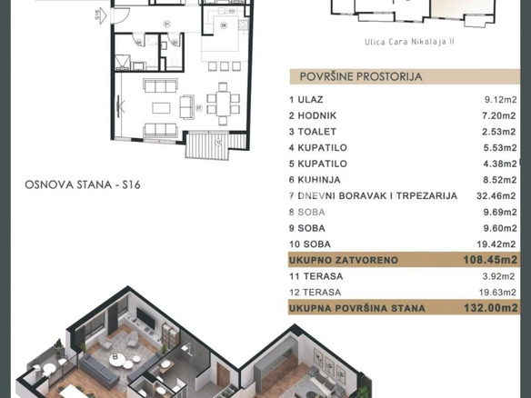 Stan Prodaja Beograd Čubura 132 m2