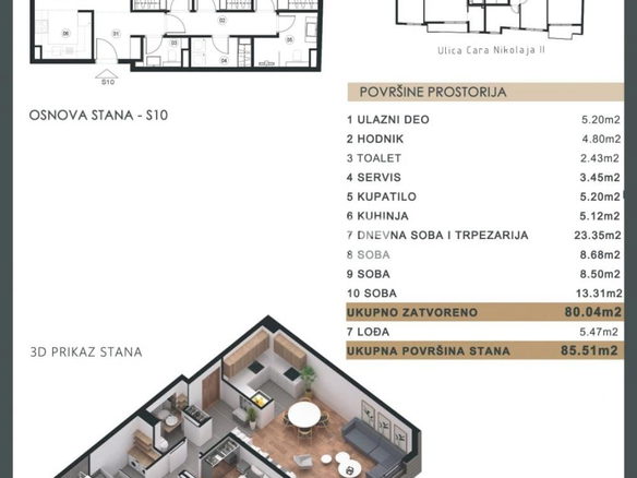 Stan Prodaja Beograd Čubura 86 m2