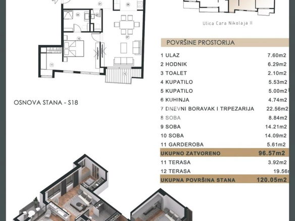 Stan Prodaja Beograd Čubura 120 m2