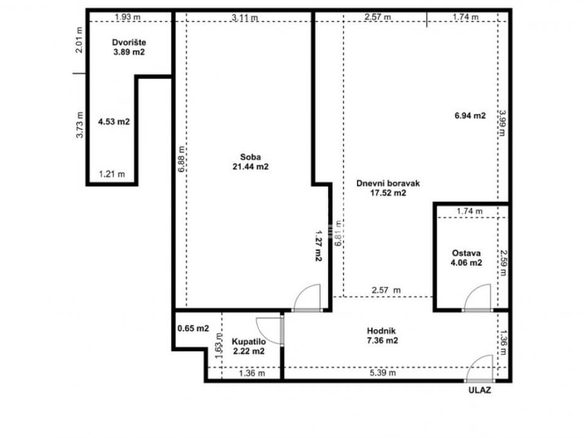 Stan Prodaja Beograd Dorćol Donji 65 m2