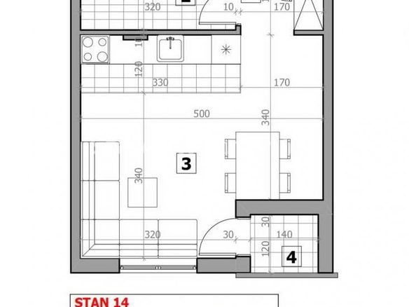 Stan Prodaja Novi Sad  30 m2