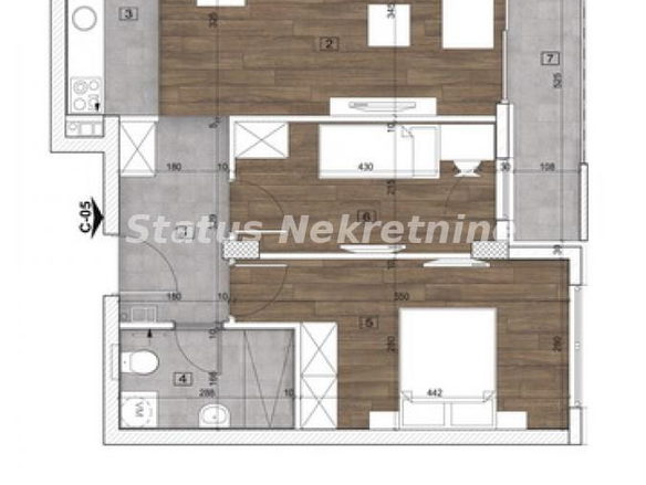 Stan Prodaja Novi Sad  60 m2