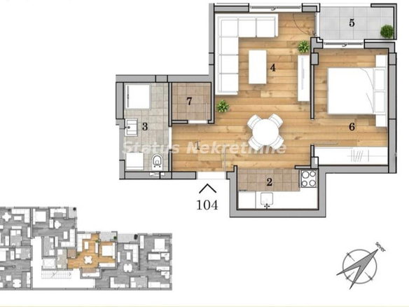 Stan Prodaja Novi Sad  42.52 m2