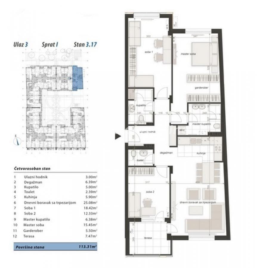 Stan Prodaja Novi Sad  114 m2