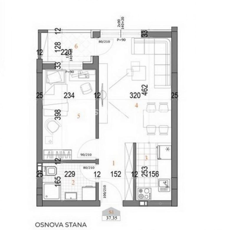 Dvosoban stan na prodaju, Telep, Novi Sad, 39m², 112.500 €