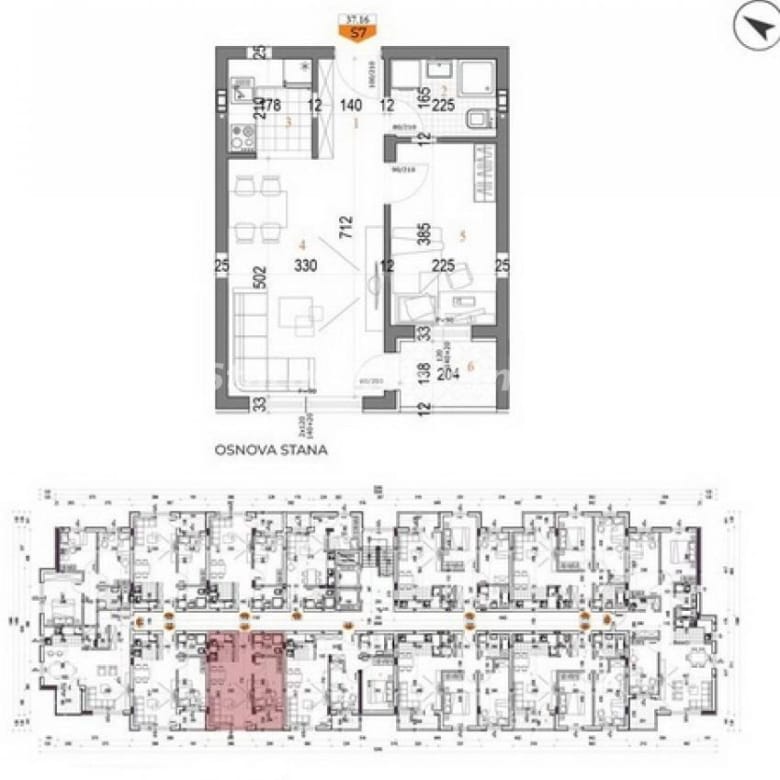 Jednoiposoban stan na prodaju, Telep, Novi Sad, 38m², 109.600 €