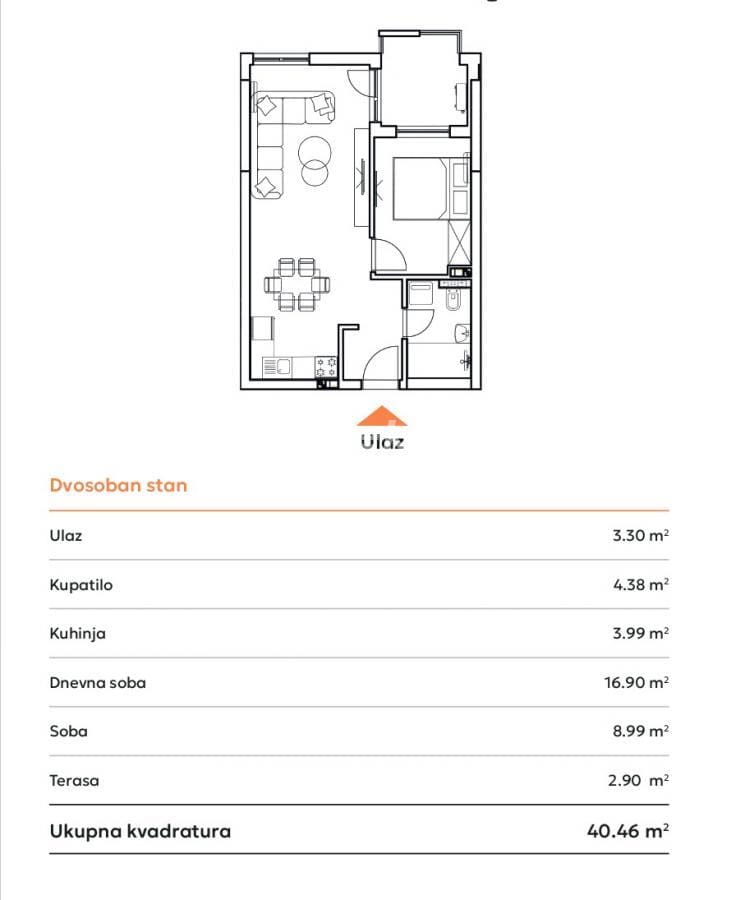 Stan Prodaja Novi Sad  41 m2
