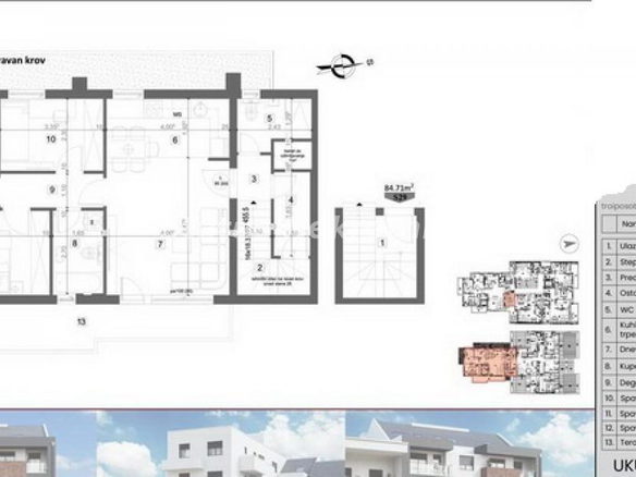 Stan Prodaja Novi Sad  85 m2