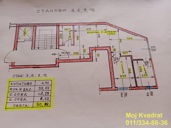 Stan Prodaja Beograd Učiteljsko Naselje 50 m2