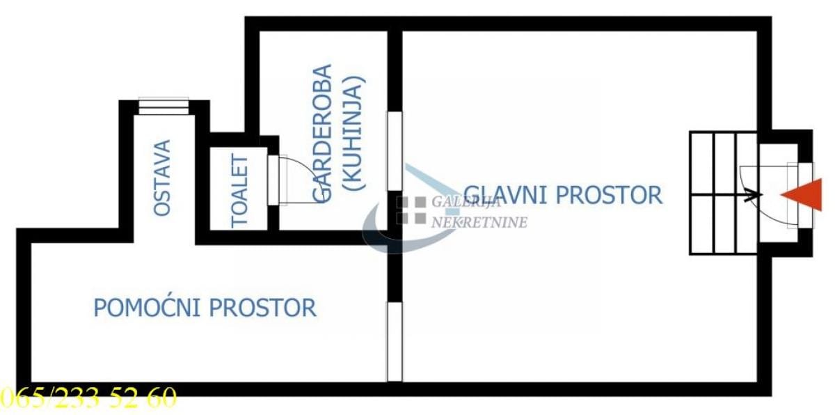 Lokal Prodaja Beograd Dorćol 38 m2