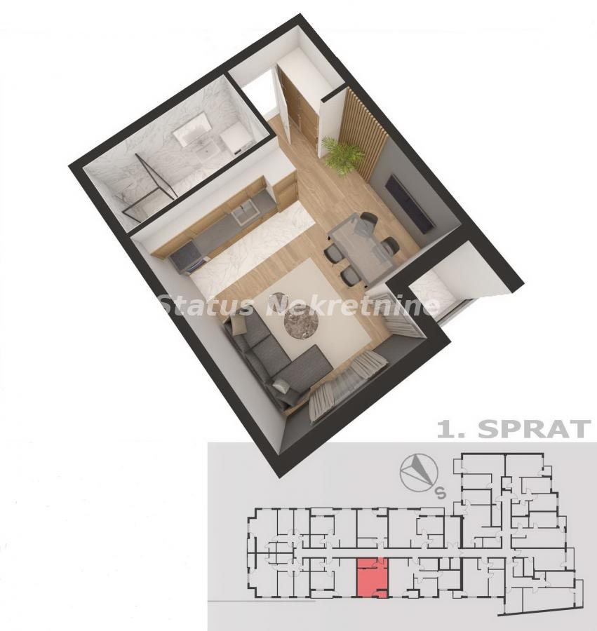 Stan Prodaja Novi Sad  30 m2