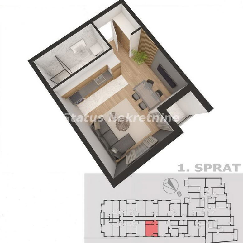 Stan Prodaja Novi Sad  30 m2