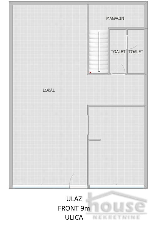 Lokal Izdavanje Novi Sad  74 m2