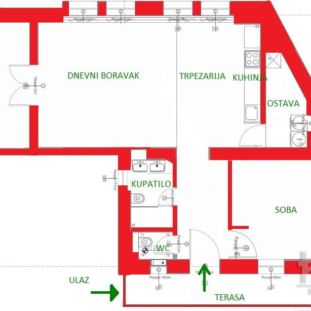 Stan Izdavanje Novi Sad  110 m2