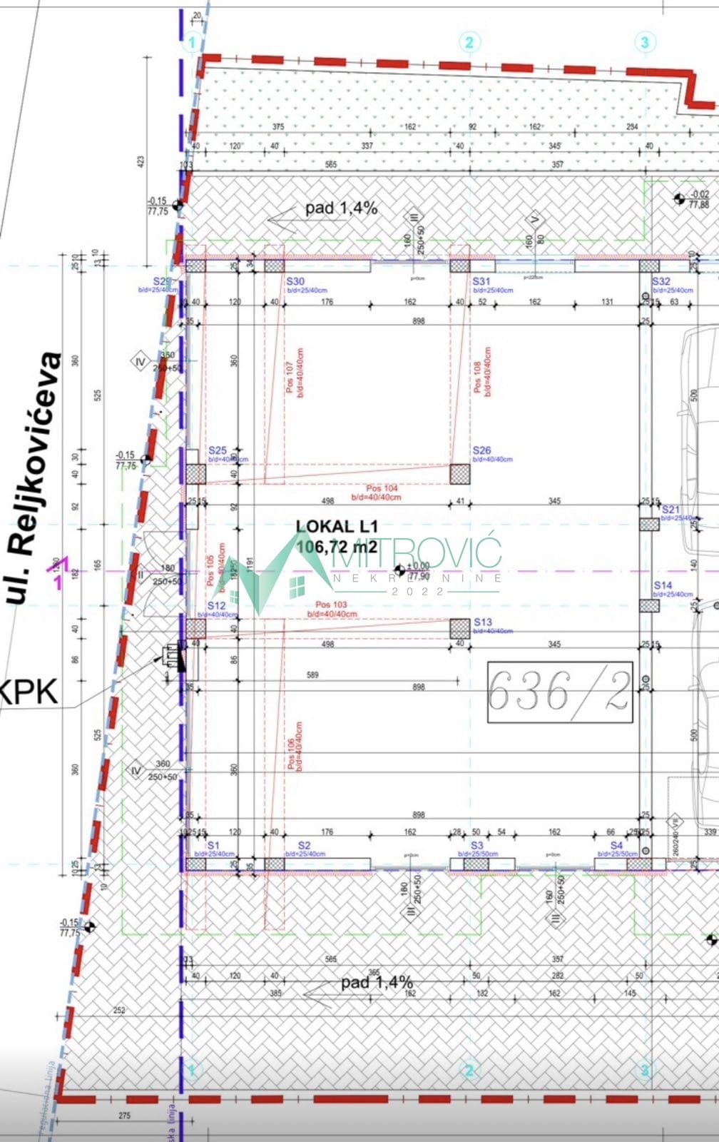 Lokal Prodaja Petrovaradin  104 m2