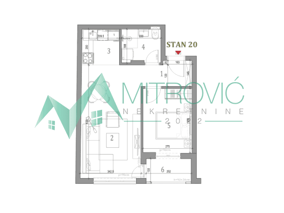 Stan Prodaja Novi Sad  42 m2