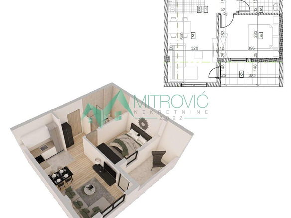 Stan Prodaja Sremska Kamenica  42 m2