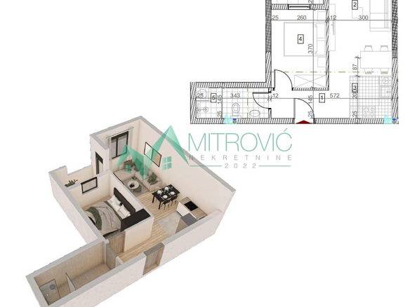 Stan Prodaja Sremska Kamenica  42 m2
