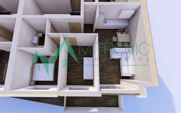 Dvoiposoban stan na prodaju, Sremska Kamenica, Novi Sad, 56m², 170.900 €