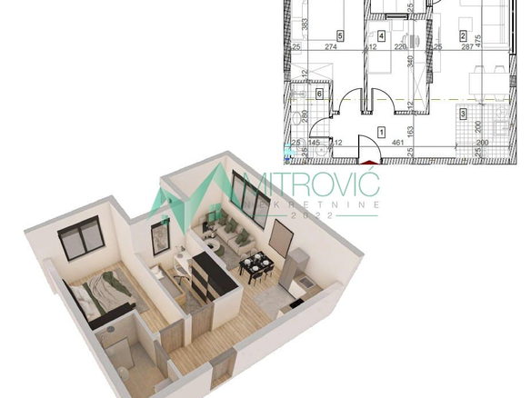 Stan Prodaja Sremska Kamenica  50 m2