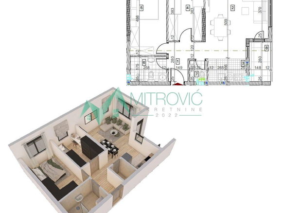Stan Prodaja Sremska Kamenica  60 m2