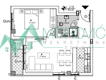 Stan Prodaja Novi Sad  44 m2