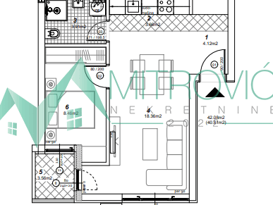 Stan Prodaja Novi Sad  41 m2
