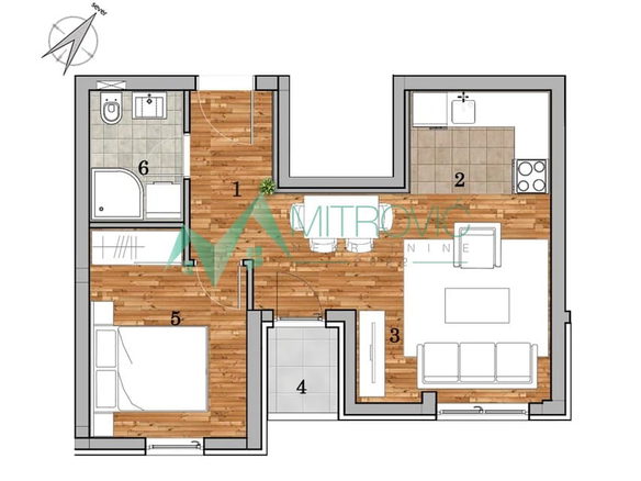 Stan Prodaja Novi Sad  39 m2