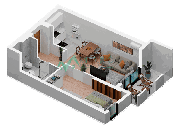 Stan Prodaja Novi Sad  46 m2