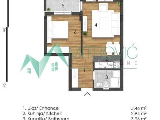 Stan Prodaja Novi Sad  43 m2