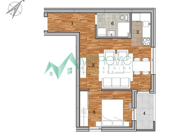 Stan Prodaja Novi Sad  46 m2