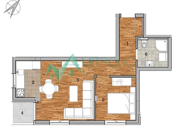 Stan Prodaja Novi Sad  44 m2