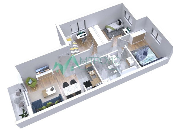 Stan Prodaja Sremska Kamenica  66 m2