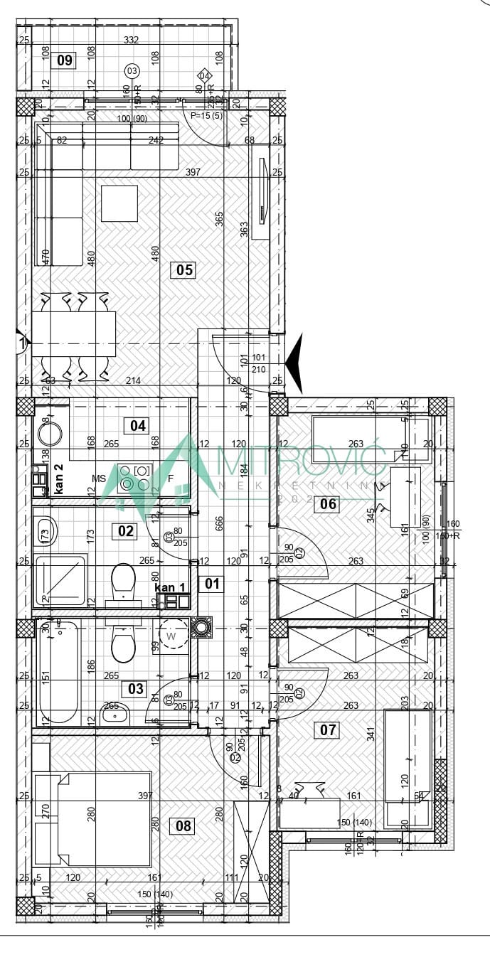 Stan Prodaja Sremska Kamenica  66 m2