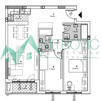 Trosoban stan na prodaju, Telep, Novi Sad, 70m², 175.710 €
