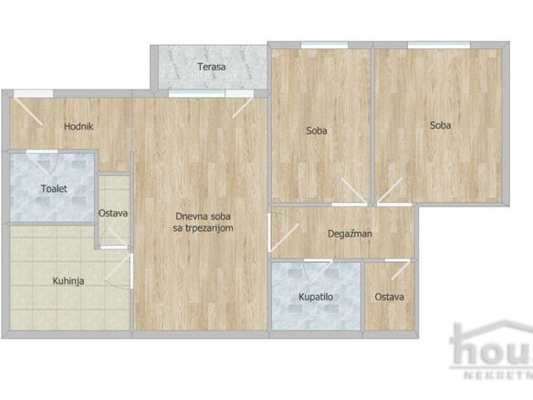 Stan Prodaja Novi Sad  65 m2