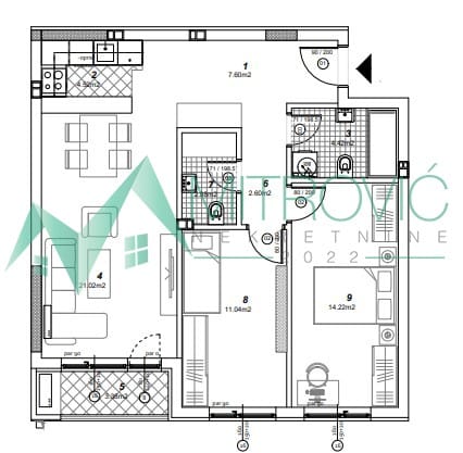 Trosoban stan na prodaju, Telep, Novi Sad, 70m², 2. sprat, 175.710 €