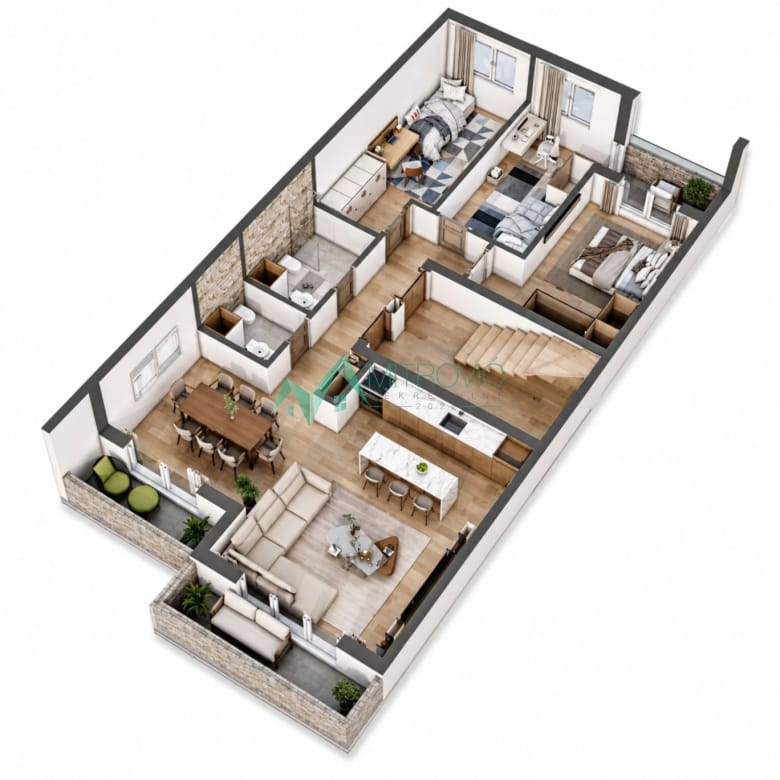 Četvorosoban stan na prodaju, Veternička Rampa, Novi Sad, 97m², 198.790 €
