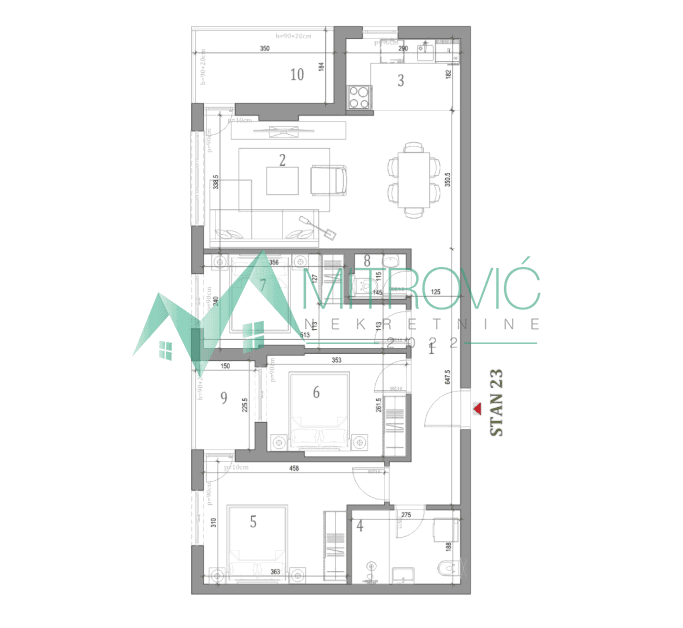 Četvorosoban stan na prodaju, Klisa, Novi Sad, 82m², 167.170 €
