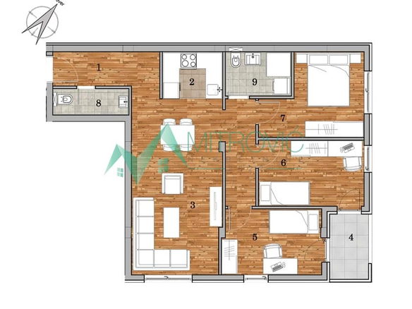Stan Prodaja Novi Sad  77 m2