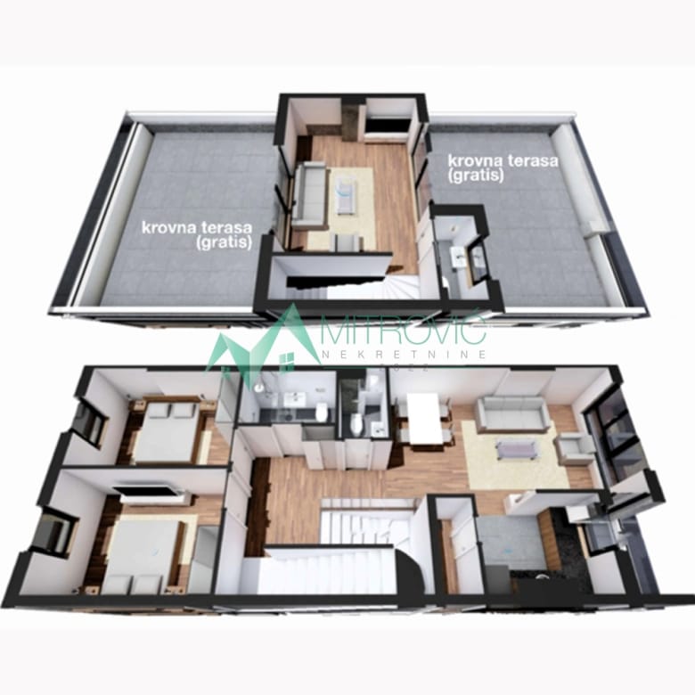 Četvorosoban stan na prodaju, Telep, Novi Sad, 90m², 257.706 €