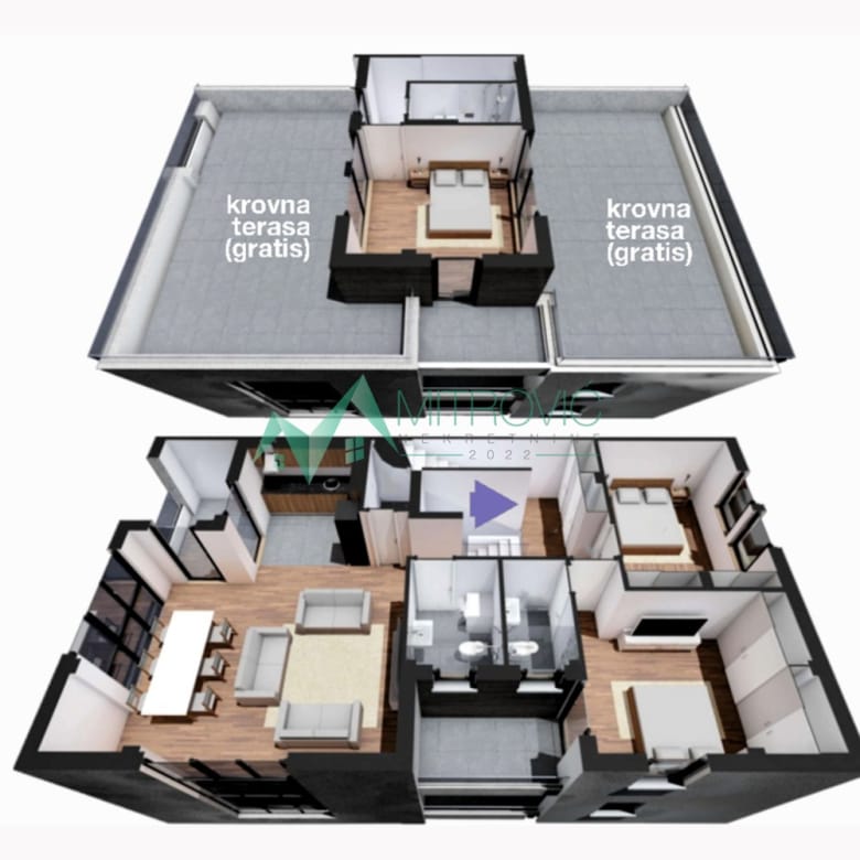 Četvorosoban stan na prodaju, Telep, Novi Sad, 115m², 325.737 €