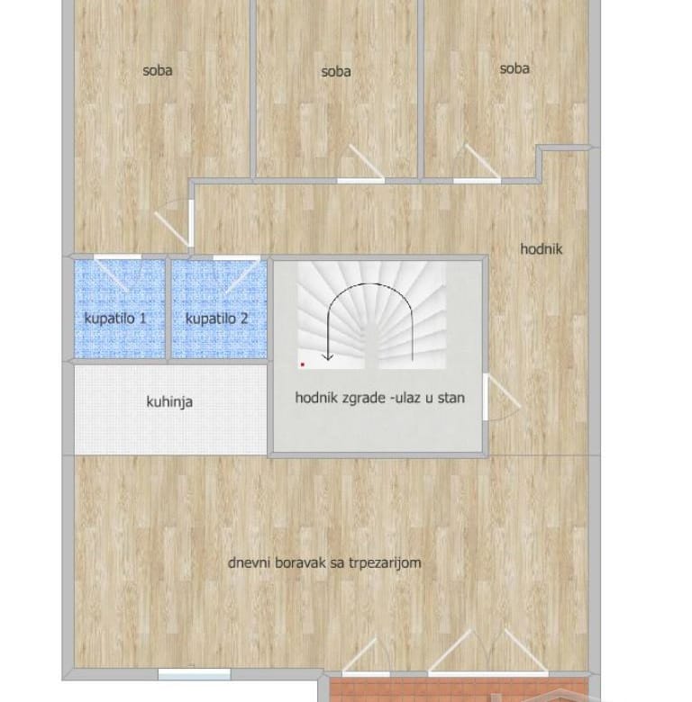 Četvorosoban stan na prodaju, Telep, Novi Sad, 93m², 214.774 €
