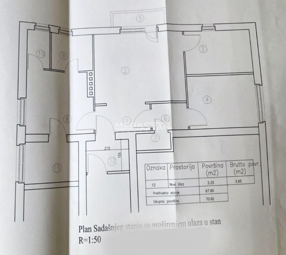 Višesoban stan na prodaju, Severni Bulevar, Beograd, 73m², 225.000 €