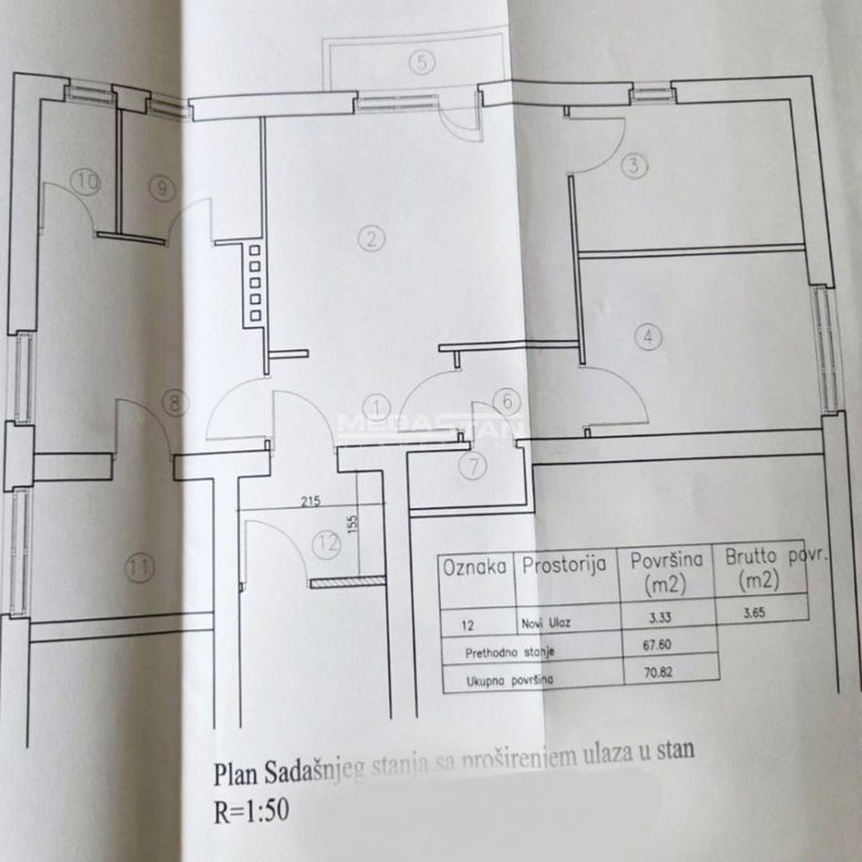 Višesoban stan na prodaju, Severni Bulevar, Beograd, 73m², 225.000 €