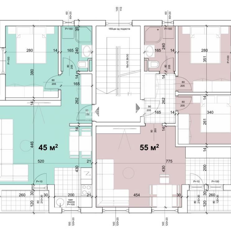 Jednoiposoban stan na prodaju, Borča, Beograd, 45m², 118.800 €