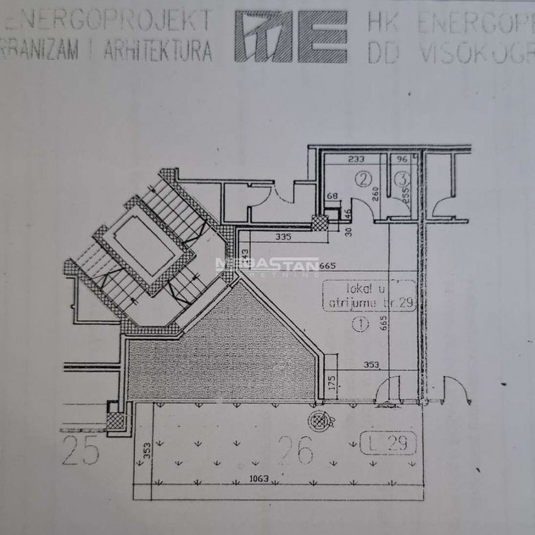 Lokal na prodaju, Blok 12 – YUBC, Beograd, 77m², Visoko prizemlje, 192.000 €