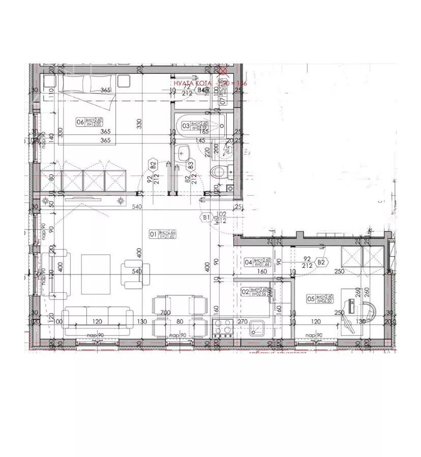 Dvoiposoban stan na prodaju, Mirijevo, Beograd, 50m², 155.000 €