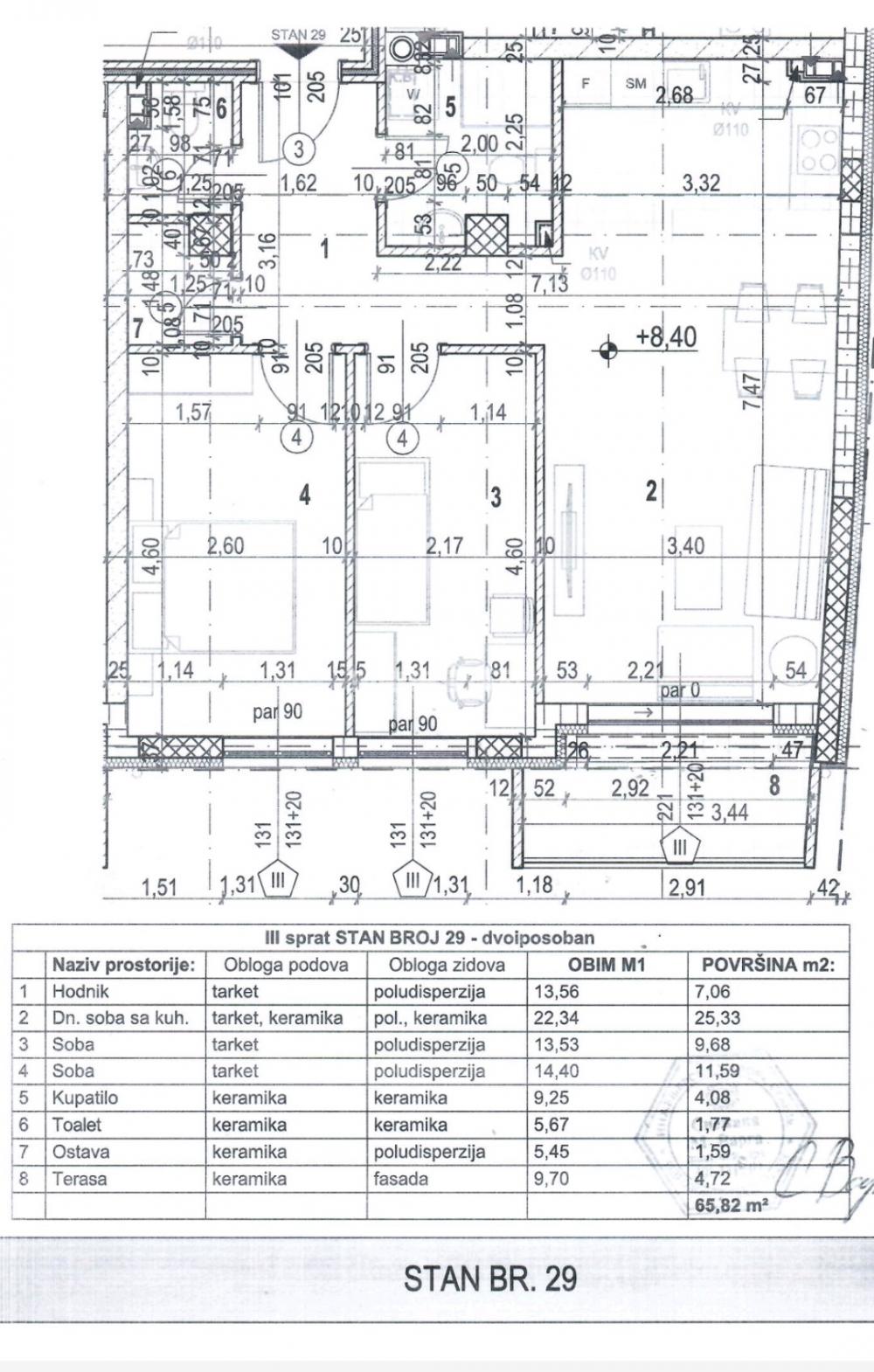 Dvoiposoban stan na prodaju, Margita, Pančevo, 66m², 120.000 €