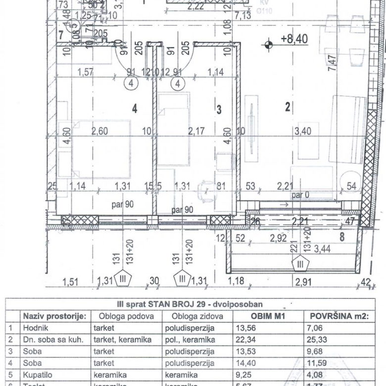 Dvoiposoban stan na prodaju, Margita, Pančevo, 66m², 120.000 €